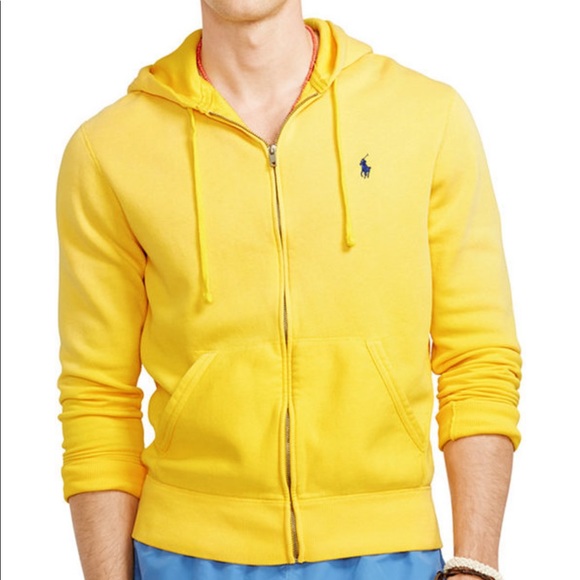 yellow zip sweatshirt